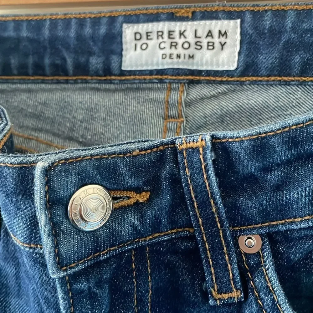 Derek Lam 10 Crosby Dip Dye Jane Flip Fop Jeans Size 27 festival rodeo jeans